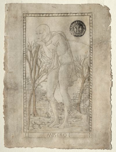 The Beggar (from the Tarocchi, series E: Conditions of Man, #1) by Master of the E Series Tarocchi