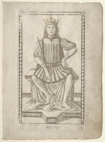 The King (from the Tarocchi, series E: Conditions of Man, #8) by Master of the E Series Tarocchi