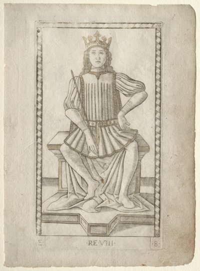 The King from the Tarocchi, Series E: Conditions of Man, #8 by Master of the E Series Tarocchi