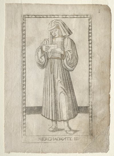 The Merchant (from the Tarocchi, series E: Conditions of Man, #4) by Master of the E Series Tarocchi