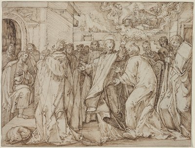 The Parable of the Tribute Money by Master of the Egmont Albums