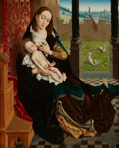 Nursing Madonna by Master of the Embroidered Foliage