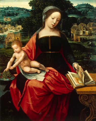 Madonna and Child by Master of the Female Half Lengths