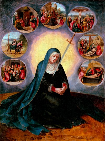 The Virgin of the Seven Sorrows by Master of the Female Half Lengths
