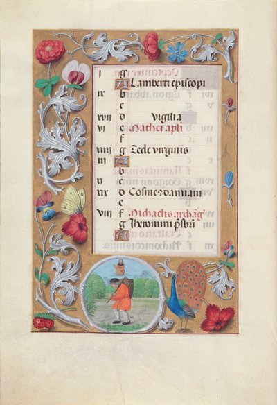 Hours of Queen Isabella the Catholic, Queen of Spain: Fol. 10v, September by Master of the First Prayerbook of Maximillian