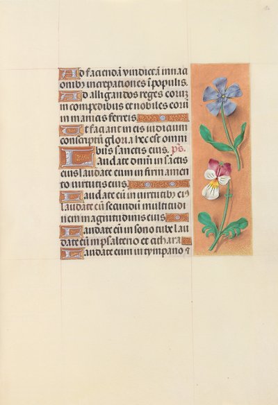 Hours of Queen Isabella the Catholic, Queen of Spain: Fol. 122r, c. 1500 by Master of the First Prayerbook of Maximillian