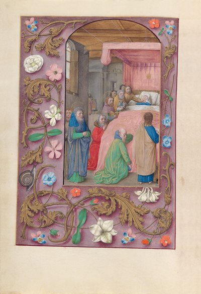 Hours of Queen Isabella the Catholic, Queen of Spain: Death of the Virgin by Master of the First Prayerbook of Maximillian