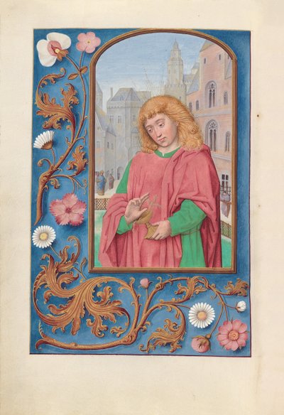 Hours of Queen Isabella the Catholic, Queen of Spain: Fol. 171, St. John the Evangelist by Master of the First Prayerbook of Maximillian