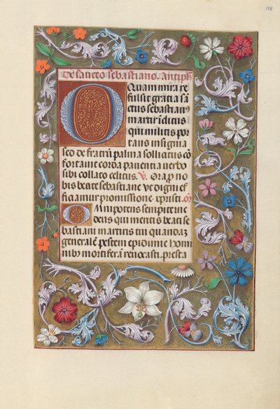 Hours of Queen Isabella the Catholic, Queen of Spain: Fol. 178r, c. 1500 by Master of the First Prayerbook of Maximillian