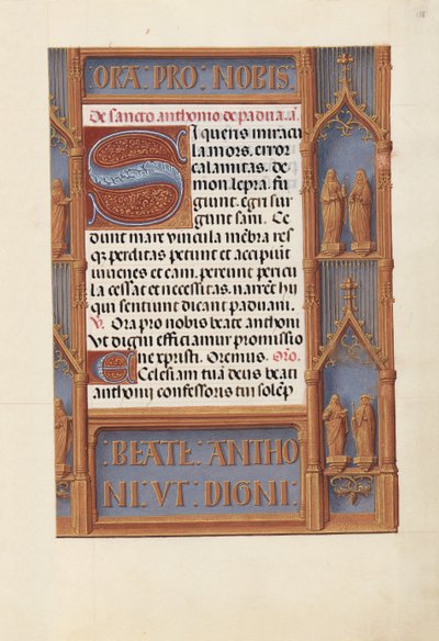 Hours of Queen Isabella the Catholic, Queen of Spain: Fol. 188r, c. 1500 by Master of the First Prayerbook of Maximillian