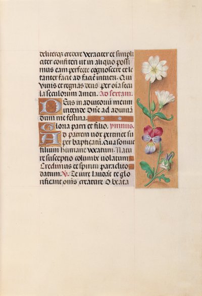 Hours of Queen Isabella the Catholic, Queen of Spain: Fol. 20r by Master of the First Prayerbook of Maximillian