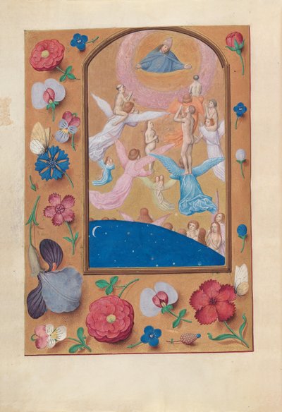 Hours of Queen Isabella the Catholic, Queen of Spain: Fol. 24v, Souls of the Saved, c. 1500 by Master of the First Prayerbook of Maximillian