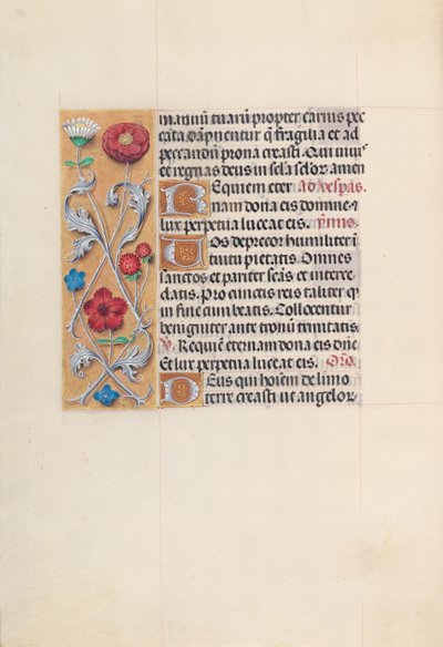 Hours of Queen Isabella the Catholic, Queen of Spain: Fol. 28v by Master of the First Prayerbook of Maximillian