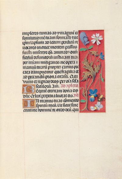 Hours of Queen Isabella the Catholic, Queen of Spain: Fol. 29r, c. 1500 by Master of the First Prayerbook of Maximillian