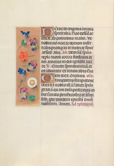 Hours of Queen Isabella the Catholic, Queen of Spain: Fol. 35v, c. 1500 by Master of the First Prayerbook of Maximillian