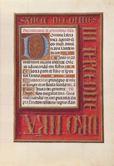 Hours of Queen Isabella the Catholic, Queen of Spain: Fol. 38r, c. 1500 by Master of the First Prayerbook of Maximillian