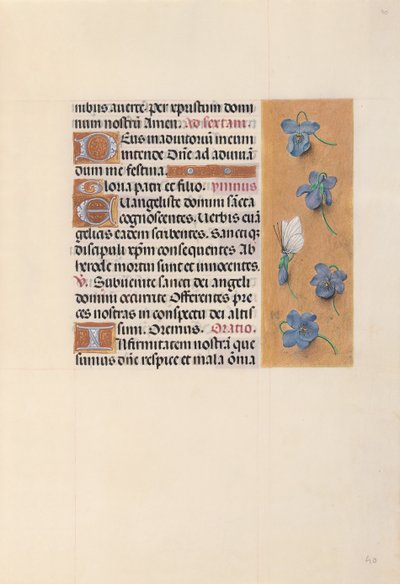 Hours of Queen Isabella the Catholic, Queen of Spain: Fol. 40r by Master of the First Prayerbook of Maximillian