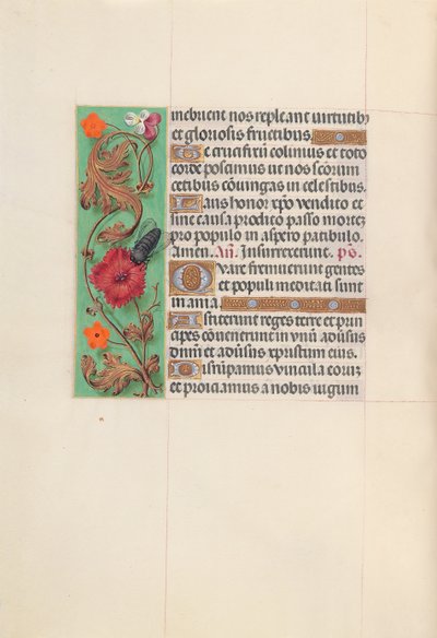 Hours of Queen Isabella the Catholic, Queen of Spain: Fol. 52v, c. 1500 by Master of the First Prayerbook of Maximillian