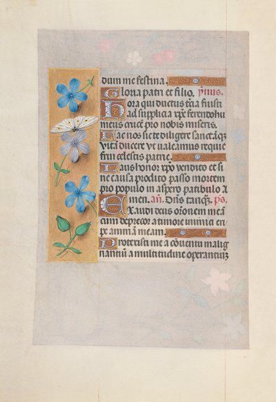Hours of Queen Isabella the Catholic, Queen of Spain: Fol. 63v, c. 1500 by Master of the First Prayerbook of Maximillian