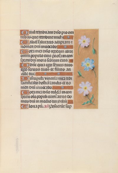 Hours of Queen Isabella the Catholic, Queen of Spain: Fol. 67r, c. 1500 by Master of the First Prayerbook of Maximillian