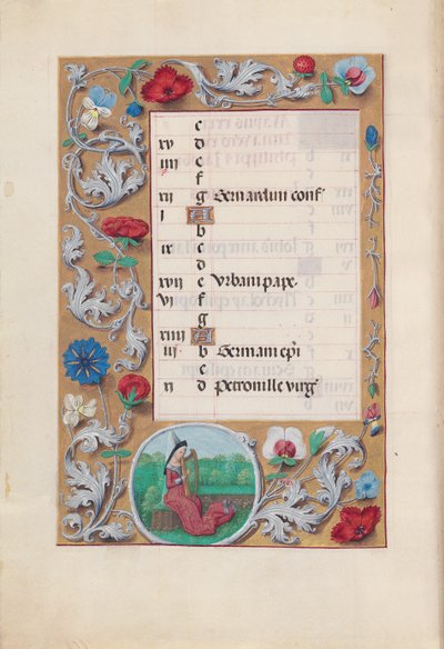 Hours of Queen Isabella the Catholic, Queen of Spain: Fol. 6v, May by Master of the First Prayerbook of Maximillian