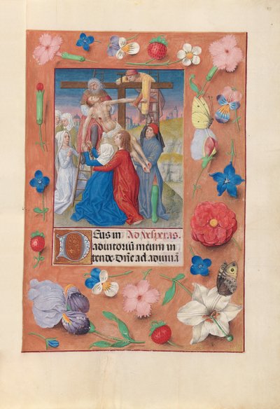 Hours of Queen Isabella the Catholic, Queen of Spain: Descent from the Cross by Master of the First Prayerbook of Maximillian