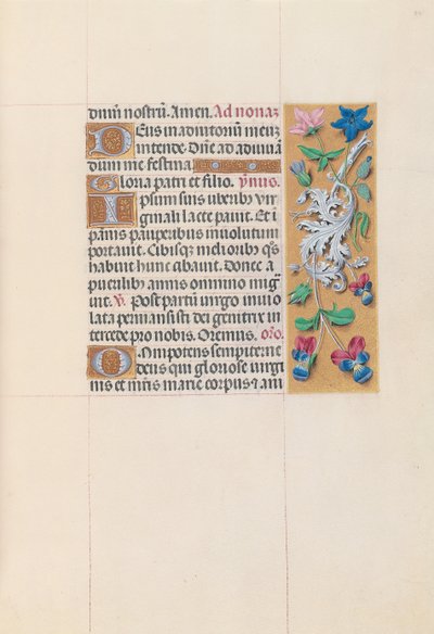 Hours of Queen Isabella the Catholic, Queen of Spain: Fol. 84r by Master of the First Prayerbook of Maximillian