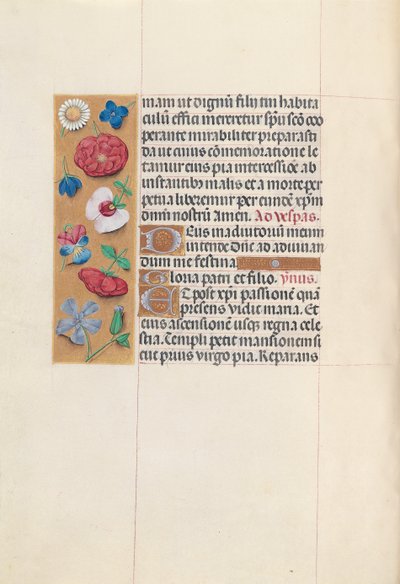 Hours of Queen Isabella the Catholic, Queen of Spain: Fol. 84v, c. 1500 by Master of the First Prayerbook of Maximillian