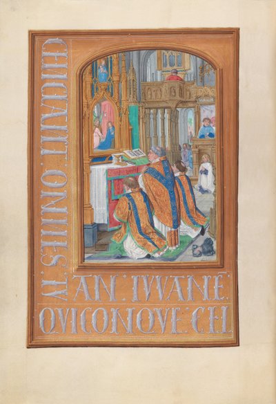 Hours of Queen Isabella the Catholic, Queen of Spain: Fol. 87v, Celebration of the Mass, c1500 by Master of the First Prayerbook of Maximillian