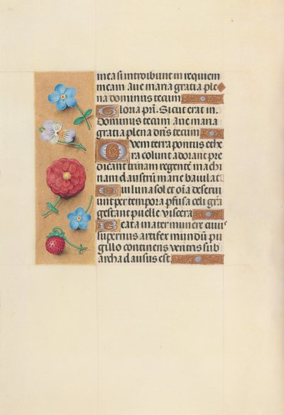 Hours of Queen Isabella the Catholic, Queen of Spain: Fol. 99v, c. 1500 by Master of the First Prayerbook of Maximillian