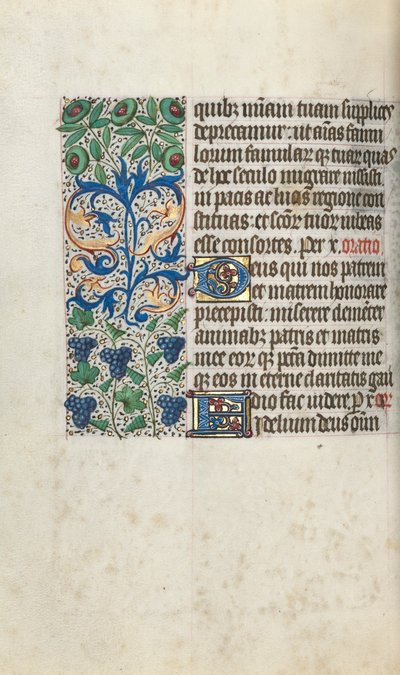 Book of Hours Use of Rouen: fol. 109v, c. 1470 by Master of the Geneva Latini