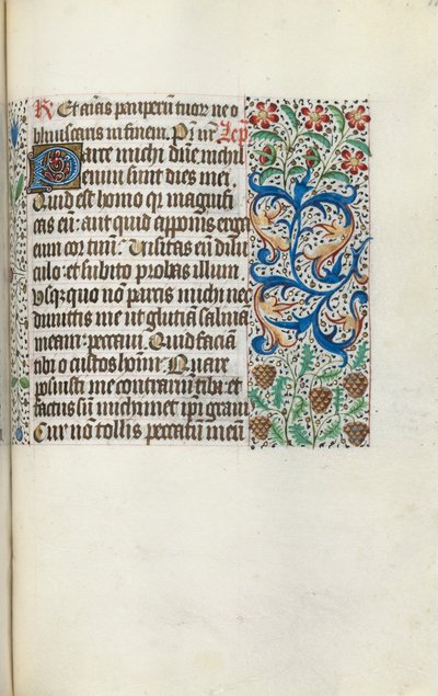 Book of Hours Use of Rouen: fol. 115r, c. 1470 by Master of the Geneva Latini