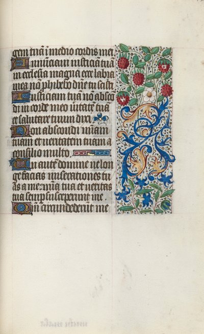 Book of Hours Use of Rouen: fol. 126r, c. 1470 by Master of the Geneva Latini