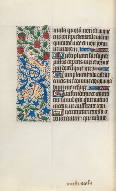 Book of Hours Use of Rouen: fol. 126v, c. 1470 by Master of the Geneva Latini