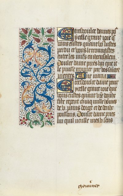 Book of Hours Use of Rouen: fol. 149v by Master of the Geneva Latini