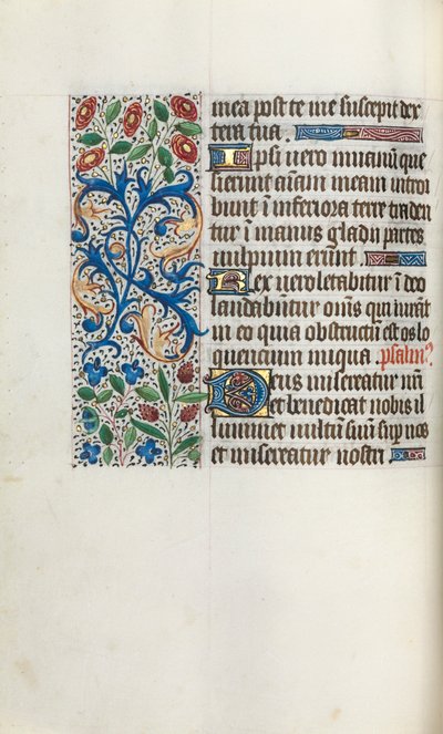 Book of Hours Use of Rouen: fol. 40v, c. 1470 by Master of the Geneva Latini