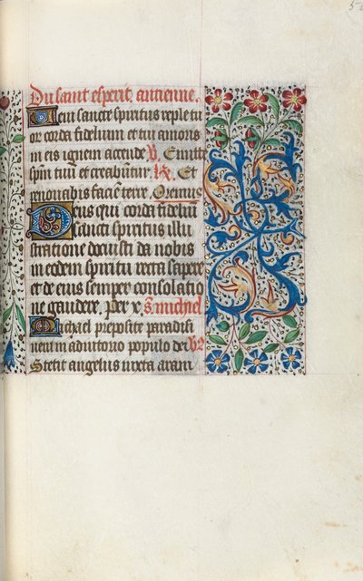 Book of Hours Use of Rouen: fol. 50r by Master of the Geneva Latini