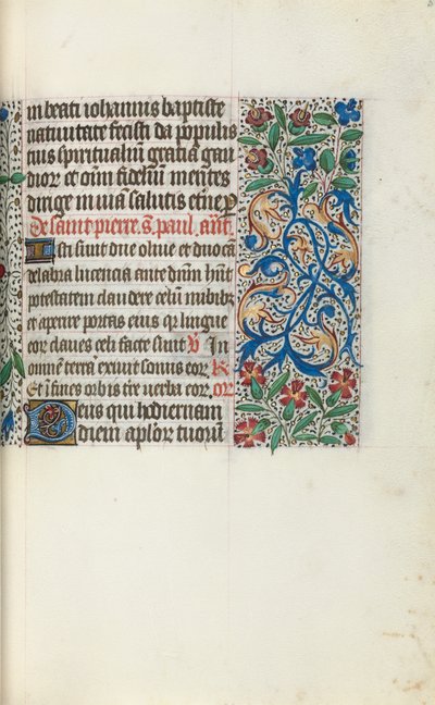 Book of Hours Use of Rouen: fol. 51r by Master of the Geneva Latini