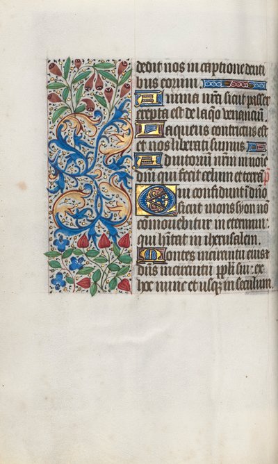 Book of Hours Use of Rouen: fol. 65v by Master of the Geneva Latini