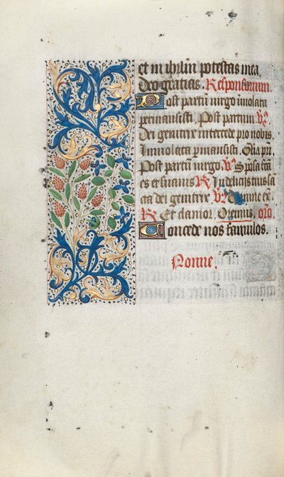 Book of Hours Use of Rouen: fol. 66v by Master of the Geneva Latini