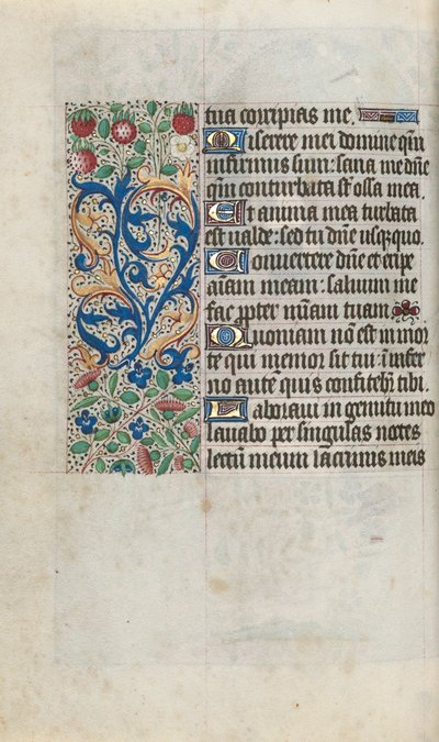 Book of Hours Use of Rouen: fol. 80v by Master of the Geneva Latini