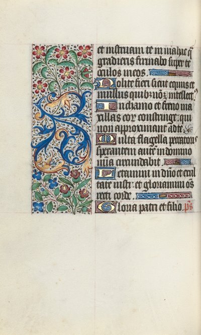 Book of Hours Use of Rouen: fol. 82v by Master of the Geneva Latini