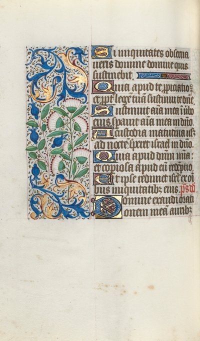 Book of Hours Use of Rouen: fol. 90v by Master of the Geneva Latini