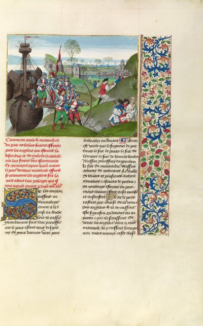 The English Besieging La Rochelle by Master of the Getty Froissart