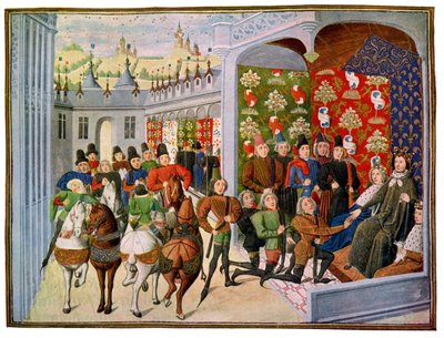 King Henry VI of France Receives the English Envoys, 15th Century by Master of the Harley Froissart