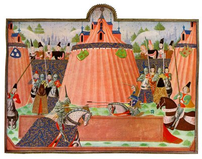The Tournament at St Inglevert, France by Master of the Harley Froissart