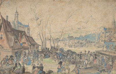 Village Fair, 16th century by Master of the Hermitage Sketchbook