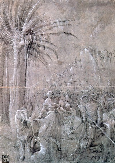 David and Abigail by Master of the Historia of Frederici