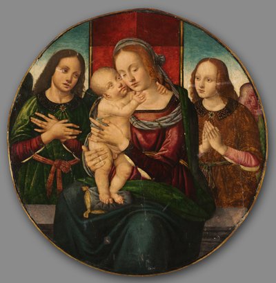 Virgin and Child with Angels by Master of the Holden Tondo