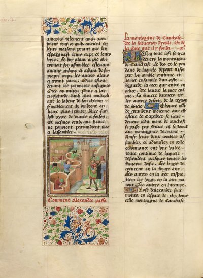 The Founding of Alexandria-in-Caucaso by Master of the Jardin de vertueuse consolation